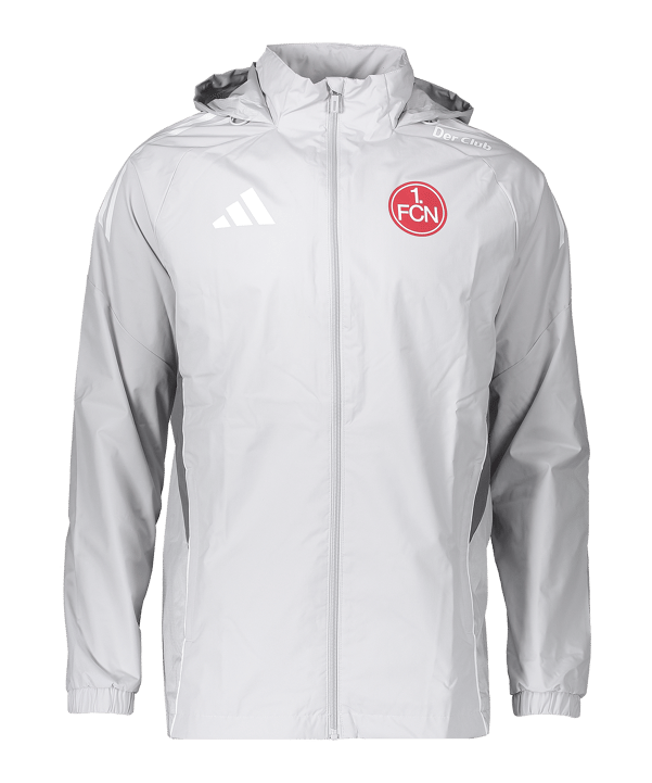 adidas 1. FC Nürnberg Regenjacke Grau - grau