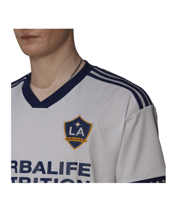 adidas LA Galaxy Trikot Home 2022 Weiss Blau - weiss