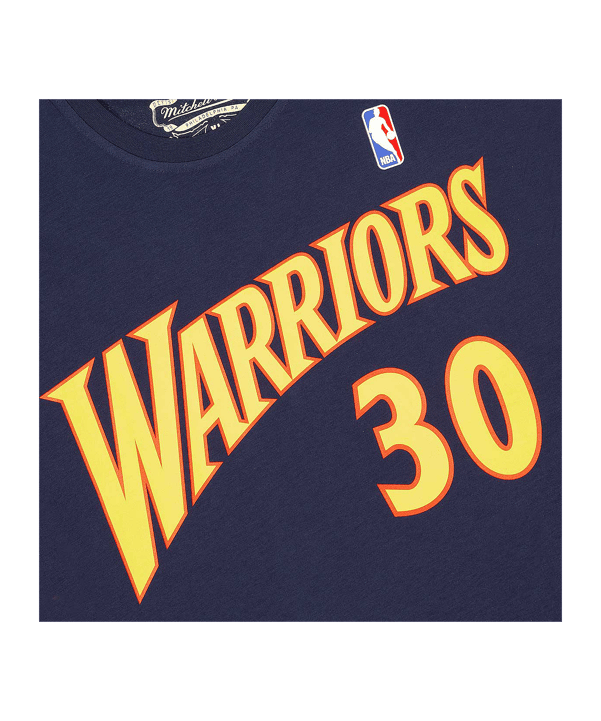 Mitchell and Ness NBA Golden State Warriors Stephen Curry T-Shirt Blau - blau