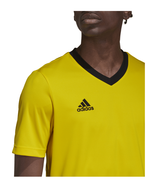 adidas Entrada 22 Trikot Gelb Schwarz - gelb
