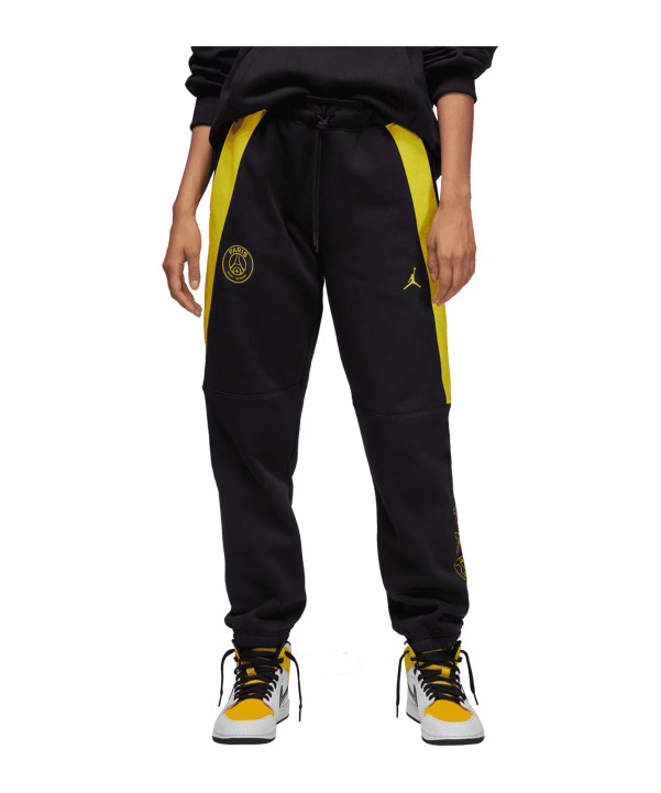 Jordan x PSG Fleece Jogginghose Damen Schwarz F010 - schwarz
