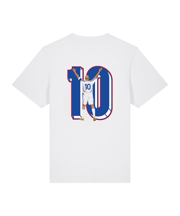 11teamsports Frankrijk "el Maestro" T-shirt Wit - wit