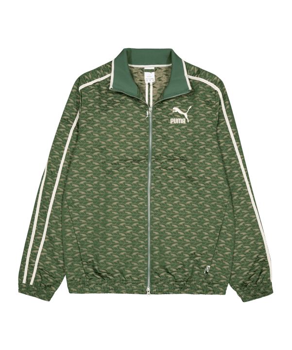 PUMA Players Lounge T7 Woven Track Jacke Grün F25 - gruen