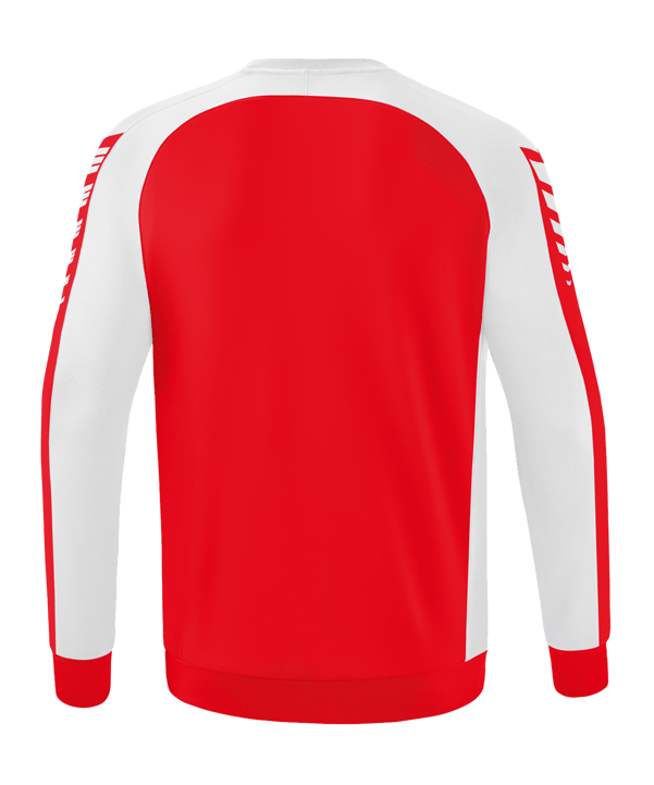 Erima Six Wings Sweatshirt Rot Weiss - rot