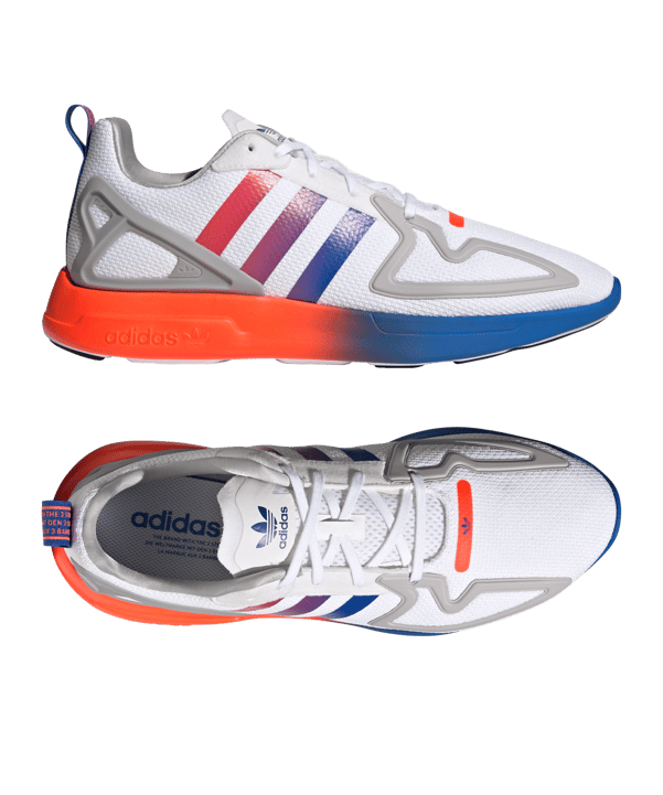 adidas Originals ZX 2K Flux Weiss Schwarz - weiss