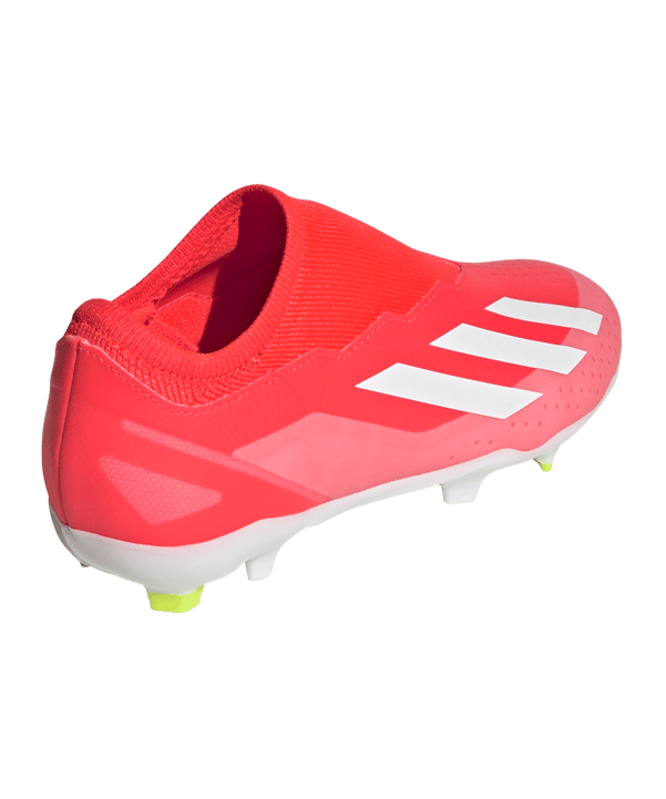 adidas X Crazyfast League LL FG Kids Energy Citrus Rot Weiss Gelb - rot