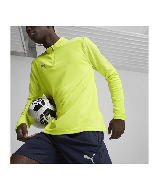 PUMA teamFINAL Training 1/4 Zip Sweatshirt F30 - tuerkis
