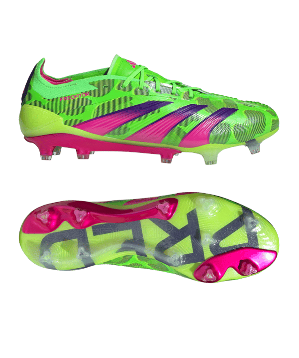 adidas Predator Elite FG Gen Pred Grün Pink Gelb - gruen