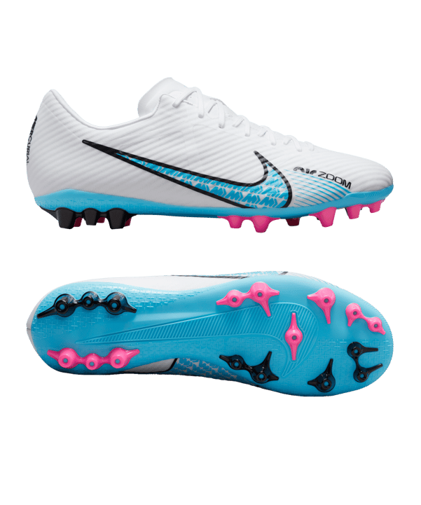 Nike Air Zoom Mercurial Vapor XV Academy AG Blast Weiss Blau Pink F146 - weiss