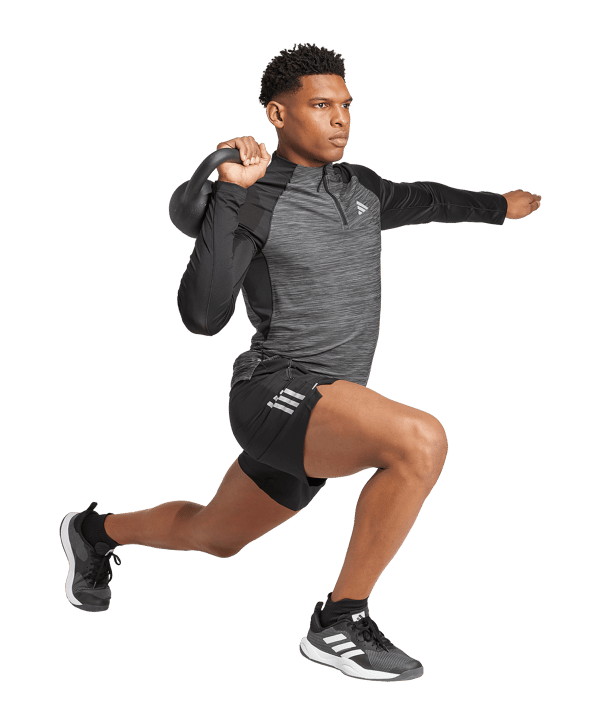 adidas 3S Gym Woven Short Schwarz - schwarz