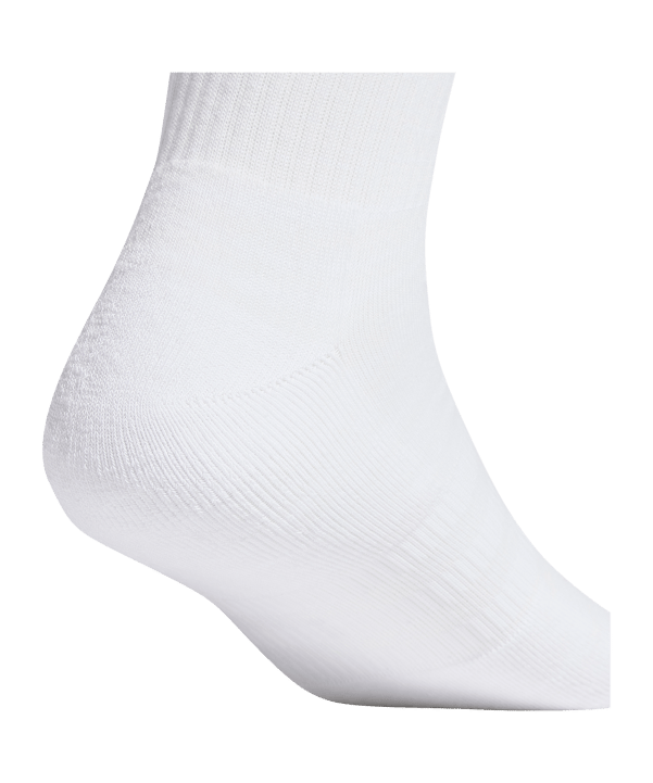 adidas Cush Crew 3er Pack Socken Weiss Schwarz - weiss