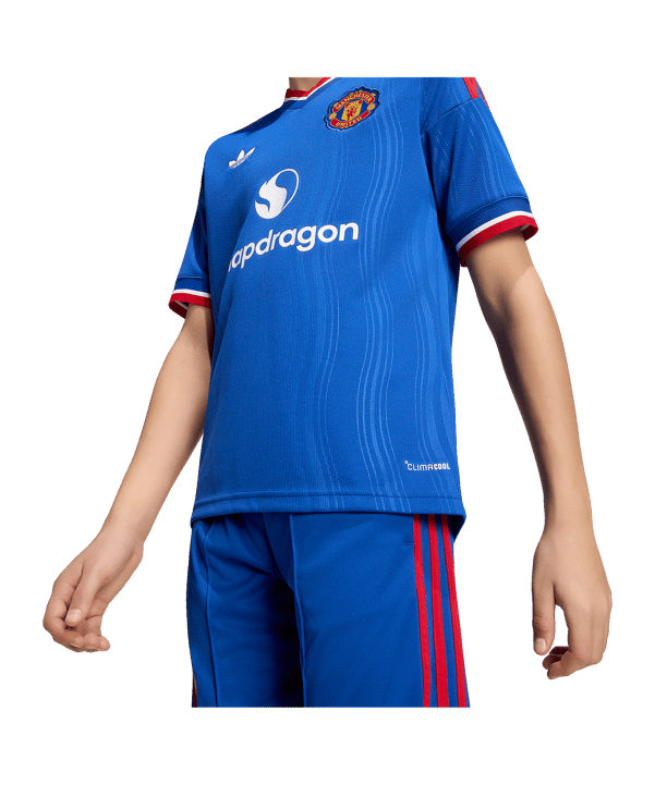adidas Manchester United Trikot Away 2026/2027 Kids Blau - blau