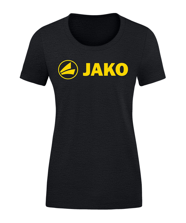 JAKO Promo T-Shirt Damen Schwarz Gelb F505 - schwarz