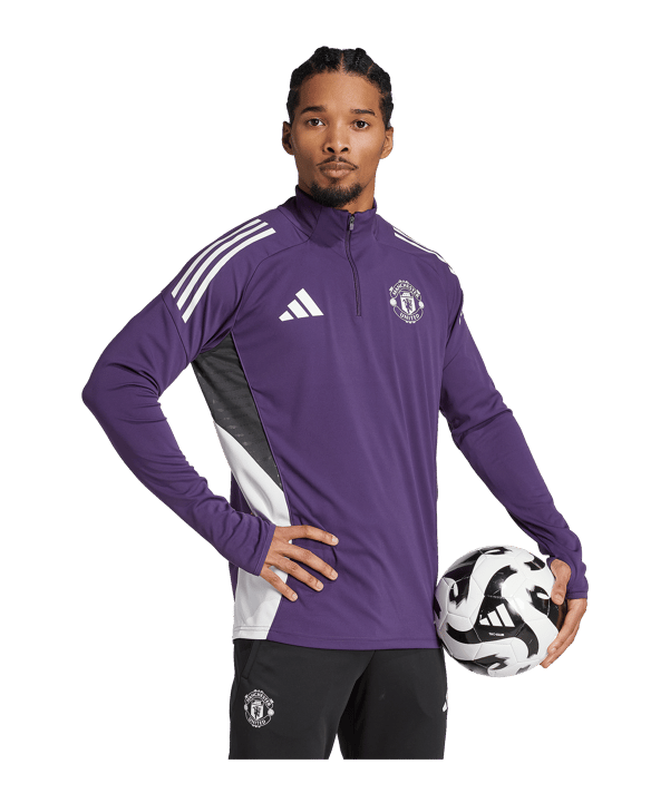 adidas Manchester United Training Sweatshirt Lila - lila