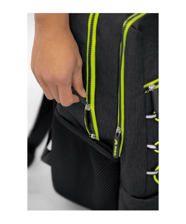 Erima Squad Rucksack Schwarz Gelb - schwarz