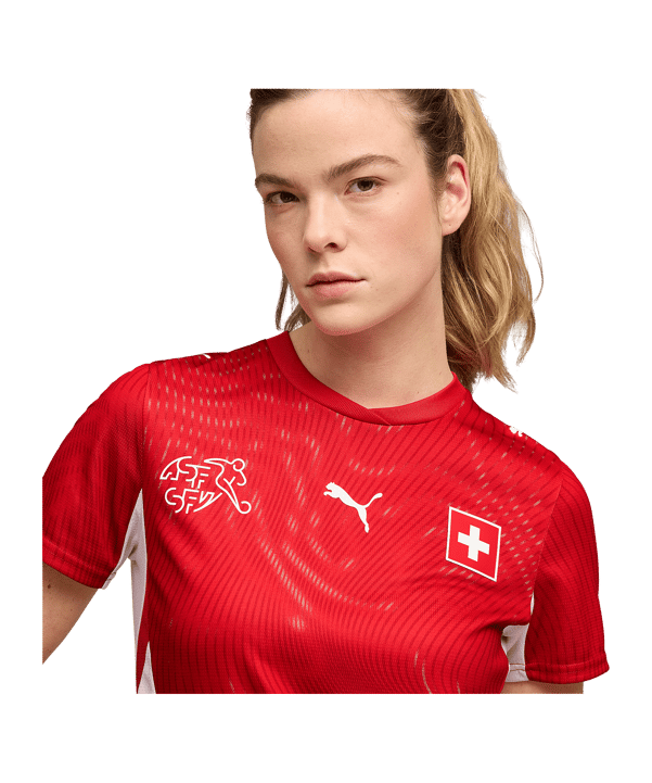 PUMA SFV Suisse Replica Maillot Home CM 2026 Femmes Rouge C01 - rouge