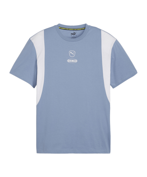 PUMA KING Top T-Shirt Blau Weiss F05 - hellblau