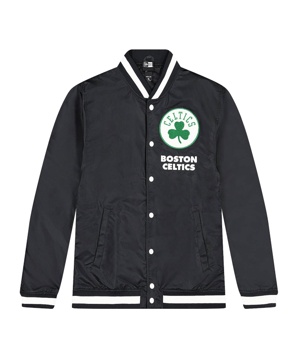 New Era Boston Celtics Varsity Jacke Schwarz - schwarz