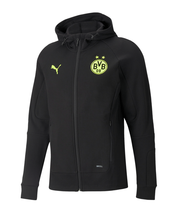 PUMA BVB Dortmund Casuals Kapuzenjacke F05 - schwarz