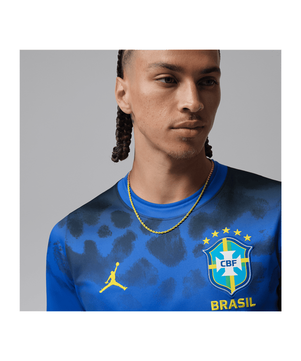 Nike CBF Brasilien Academy Prematch T-Shirt WM 2026 Blau F405