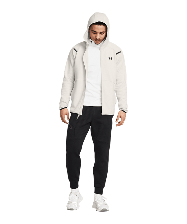 Under Armour Unstoppable Fleece Kapuzenjacke Weiß F110 - weiss