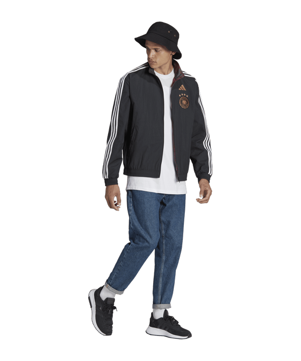 adidas DFB Deutschland DFB Germany Anthem Trainingsjacke Schwarz - schwarz