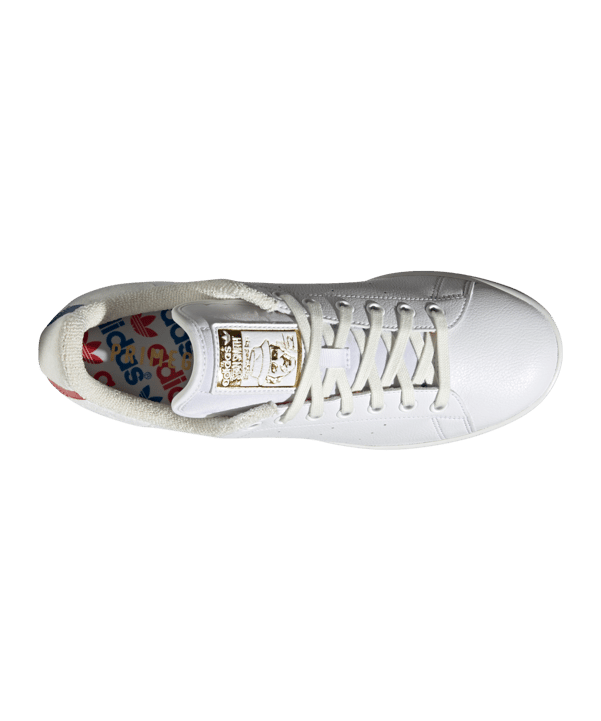 adidas Originals Stan Smith Weiss Blau Rot - weiss