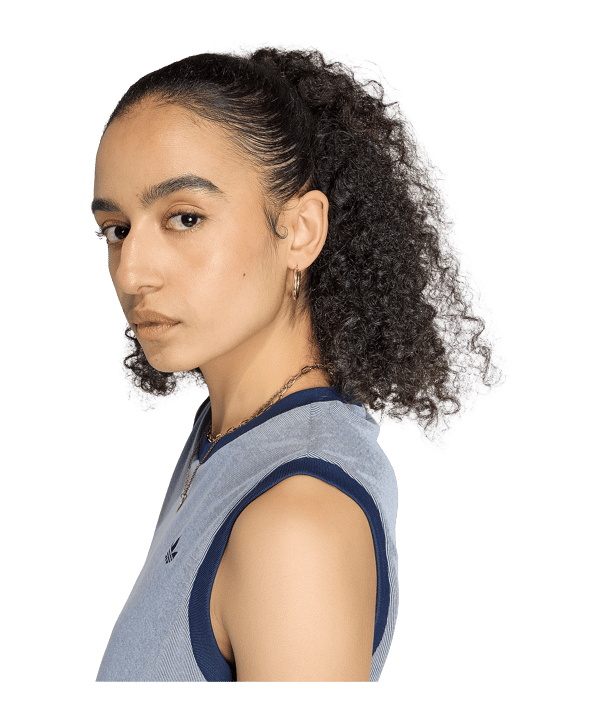 adidas Originals Heather Canottiera Donna Blu - blu