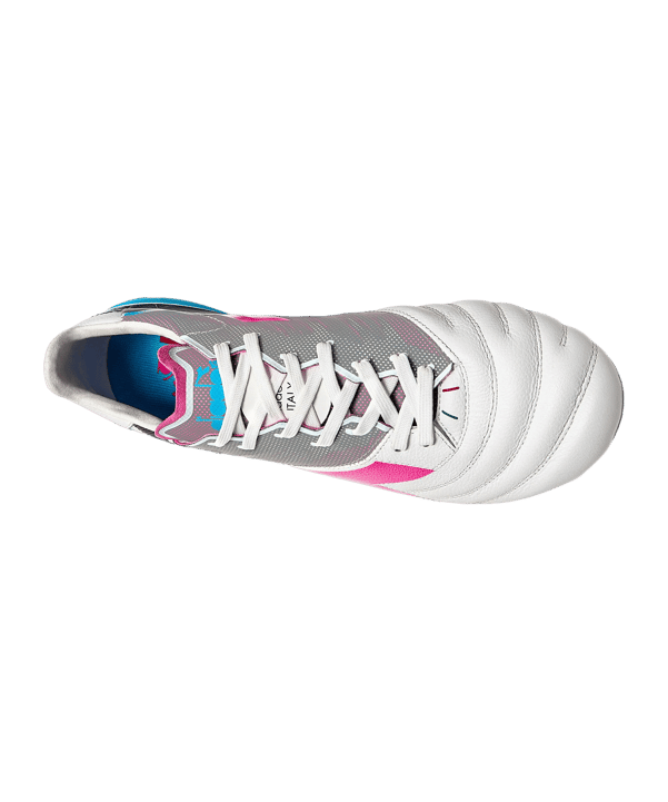 Diadora Brasil Elite Veloce FG Weiss Pink Gelb FD0662 - weiss