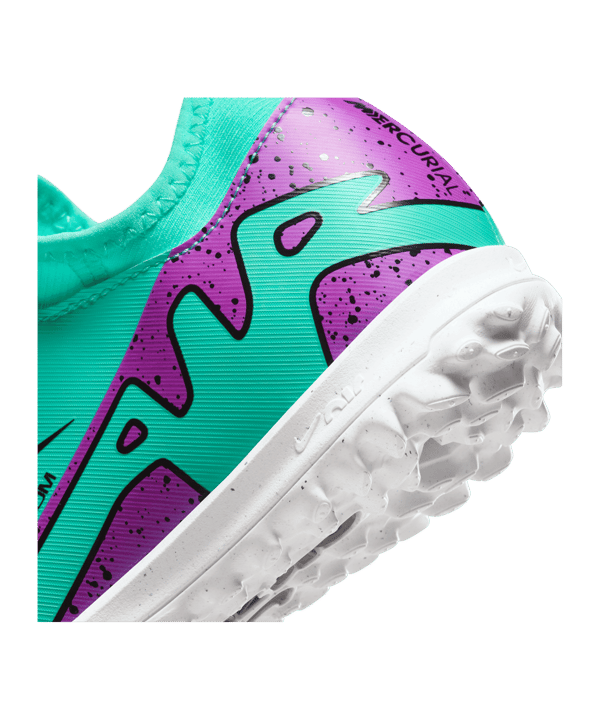 Nike Jr Air Zoom Mercurial Vapor XV Academy TF Peak Ready Kids Grün Pink Schwarz F300 - gruen