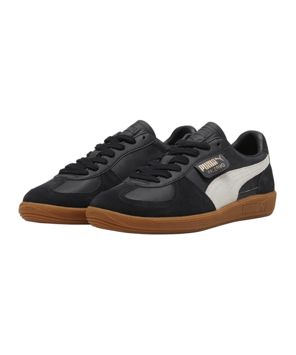 PUMA Palermo Lth Schwarz Grau F03 - schwarz