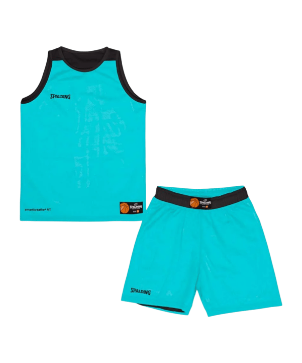 Spalding Double Face Trikot Set Türkis - tuerkis