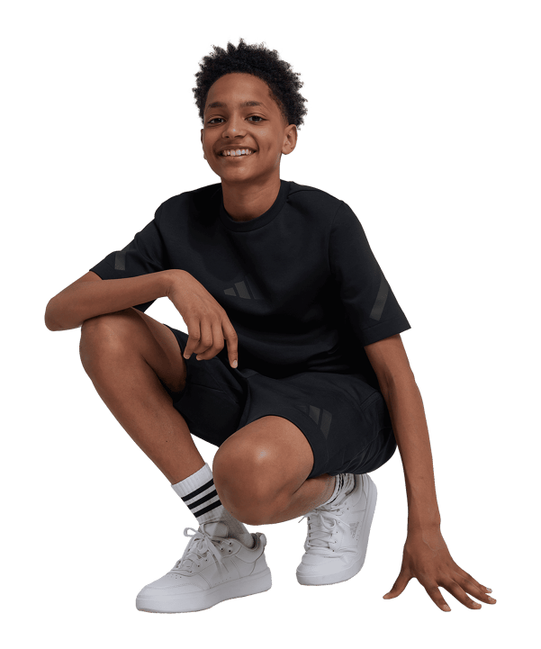 adidas T-Shirt Kids Schwarz - schwarz