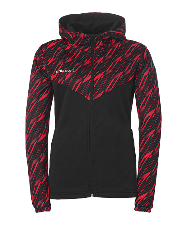 uhlsport Progressive 28 Kapuzenjacke Damen Schwarz F08 - schwarz