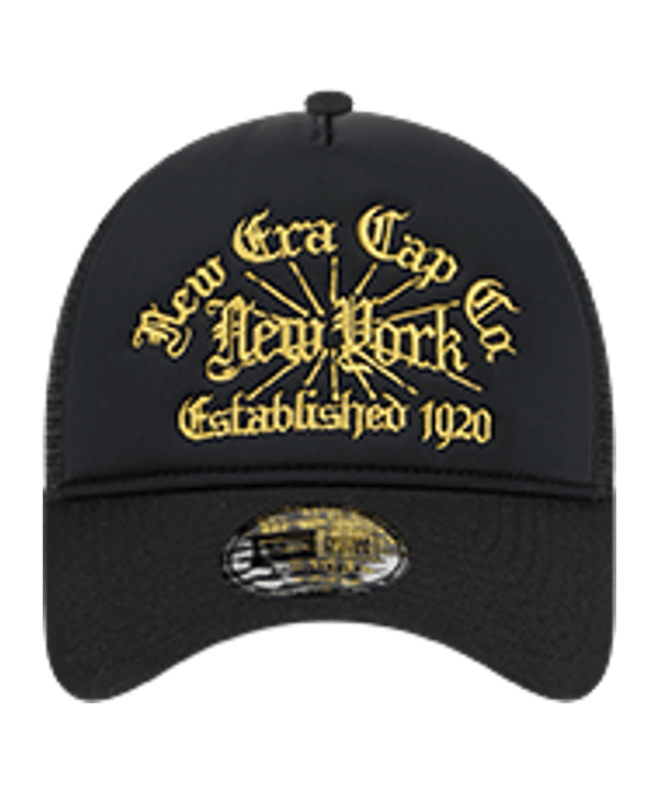 New Era New York Trucker Cap Schwarz - schwarz