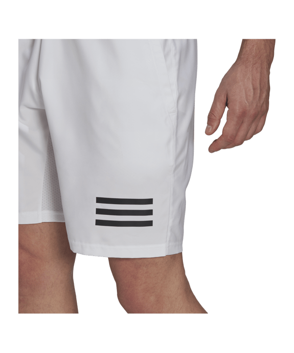 adidas 3 Stripes Tennis Short Weiss Schwarz - weiss