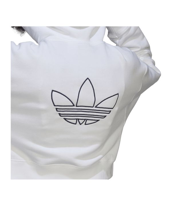 adidas Originals Crop Hoody Damen Weiss - weiss