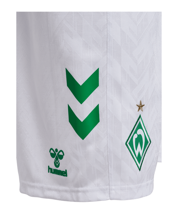 Hummel SV Werder Bremen Short Home 2024/2025 Weiss F9001 - weiss