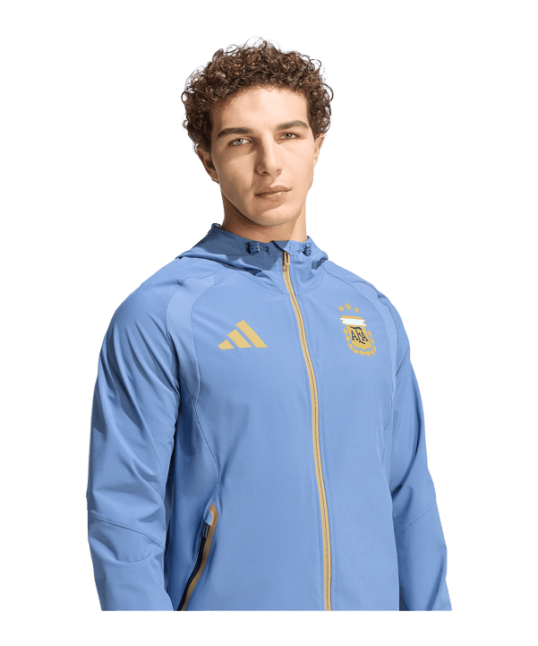 adidas Argentinien Tiro Travel Windjacke Blau - blau