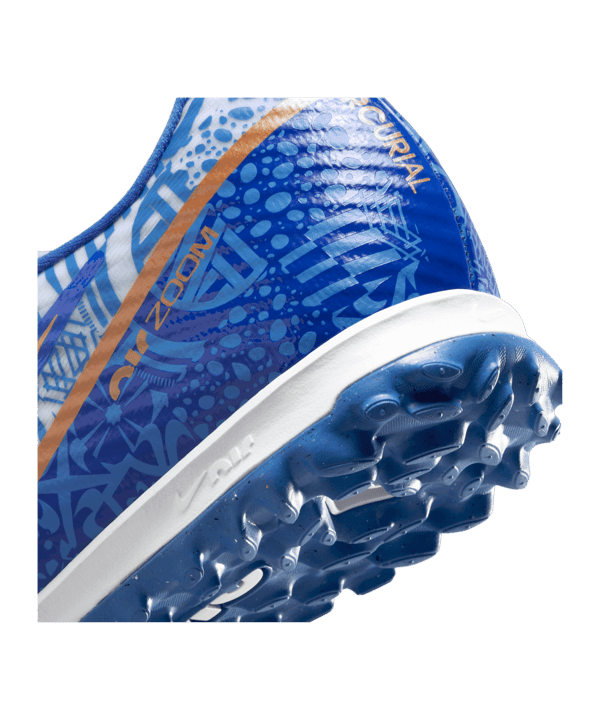 Nike Air Zoom Mercurial Vapor XV Academy CR7 TF Weiss Kupfer F182 - weiss