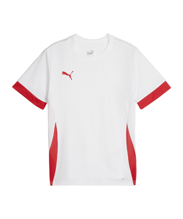 PUMA teamGOAL Matchday Trikot Kids Weiss Rot F11 - weiss