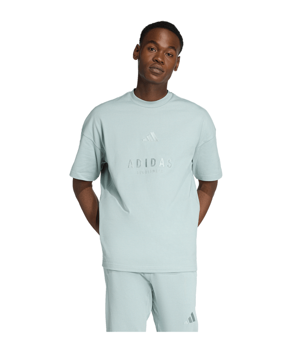 adidas All SZN Embroidered T-Shirt Grün - gruen
