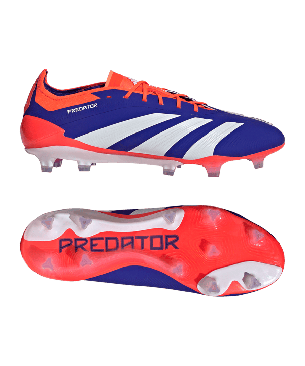 adidas Predator Elite FG Advancement Blau Weiss - blau