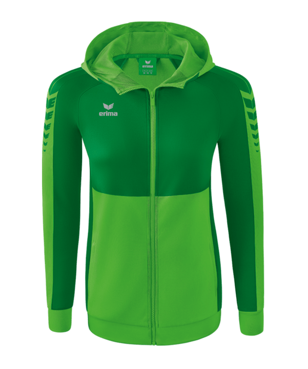 Erima Six Wings Kapuzenjacke Damen Grün - gruen