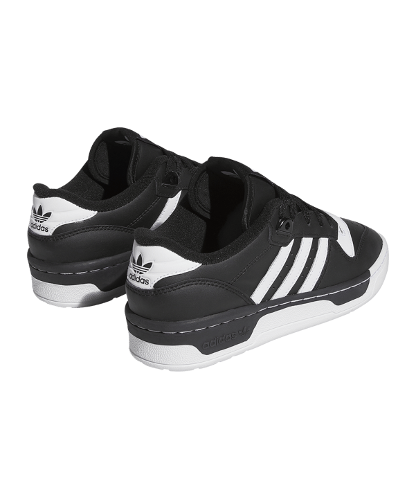 adidas Originals Rivalry Low Kids Schwarz Weiss - schwarz