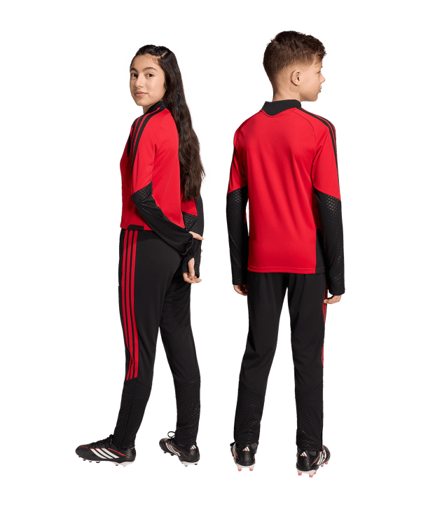 adidas Manchester United Tiro Trainingshose Kids Schwarz - schwarz