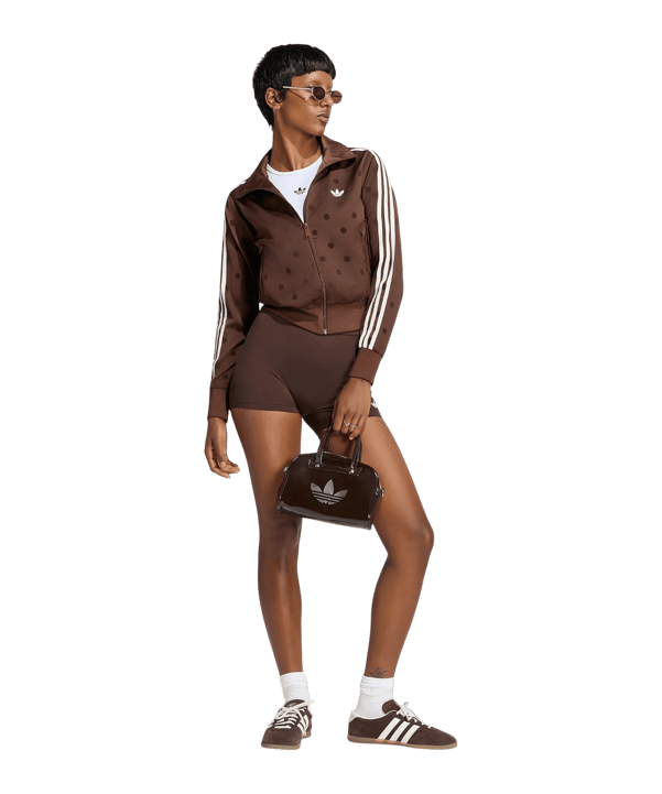 adidas Originals Satin Polka Dots Jacke Damen Braun - braun