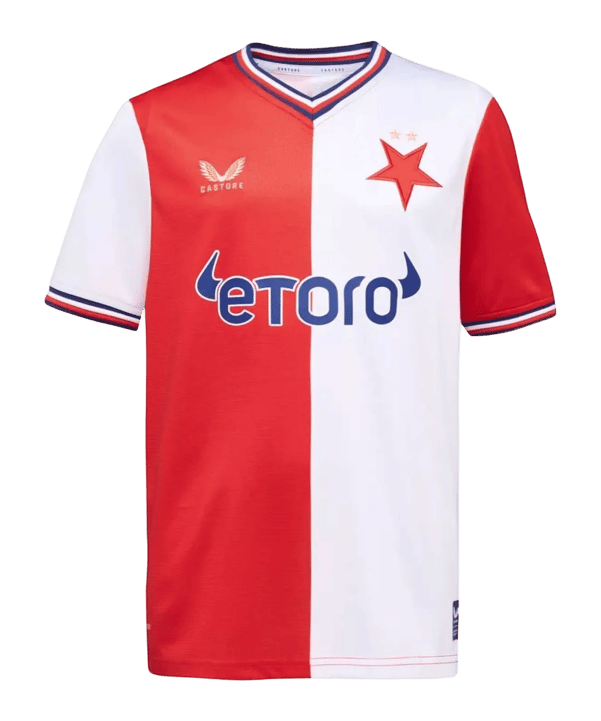 Castore SK Slavia Prague Maglietta Home 2026/2027 Bambini Rosso - rosso