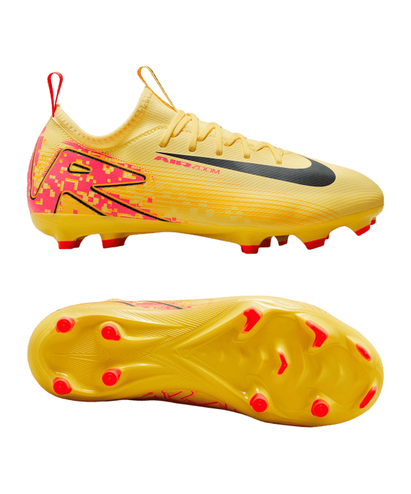 Nike Jr Air Zoom Mercurial Vapor XVI Academy FG/MG Mbappe Signature Kids Orange Blau F800 - orange