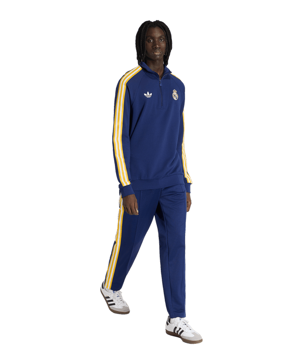 adidas Real Madrid Originals Zip Top Dunkelblau